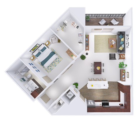 bedroom floor plan an open concept office space